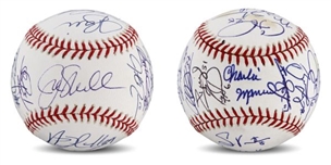 Pair of 2008 World Series Team Signed Baseballs: Phillies and Rays